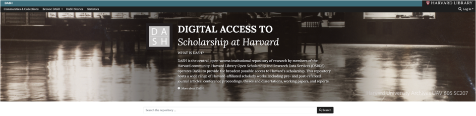 Harvard DASH banner